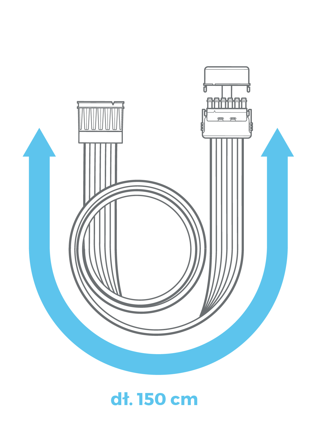 Rozdzielacz 150 cm do aparatów CarePump 6-komorowy